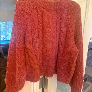 Universal Thread coral/pink Cable Knit Sweater